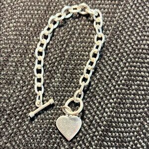 Silver Heart Charm Bracelet